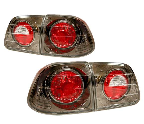 4 Car Option - Honda Civic 4DR 4 Car Option Altezza Taillights - Gunmetal - LT-HC994G-YD
