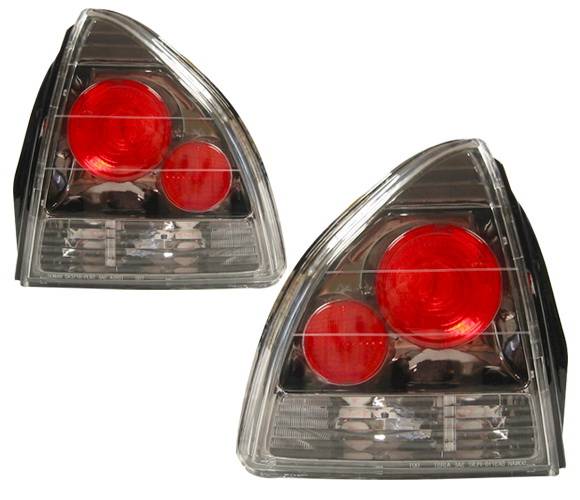 4 Car Option - Honda Prelude 4 Car Option Altezza Taillights - Gunmetal - LT-HP92G-YD