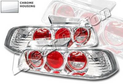 4 Car Option - Honda Prelude 4 Car Option Altezza Taillights - Chrome - LT-HP97A-YD