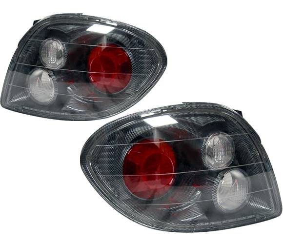 4 Car Option - Hyundai Tiburon 4 Car Option Altezza Taillights - Carbon Fiber Style - LT-HYTI00F-YD