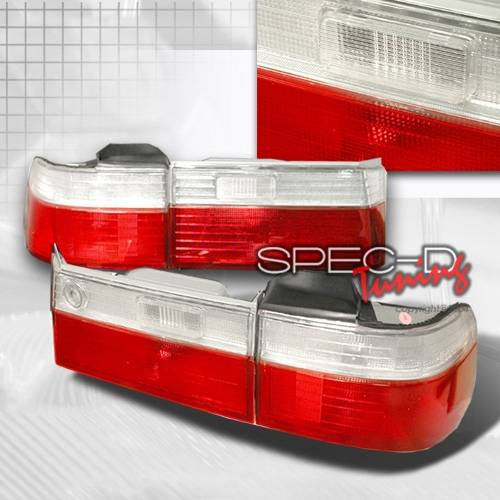 Custom Disco - Honda Accord 4DR Custom Disco Red & Clear Taillights - LT-ACD904RPW