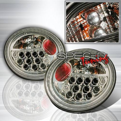 Custom Disco - Volkswagen Beetle Custom Disco Gunmetal LED Taillights - LT-BEE98LED