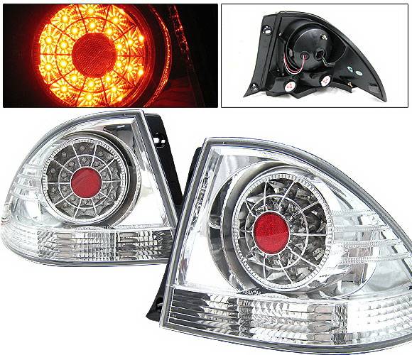4 Car Option - Lexus IS 4 Car Option LED Taillights - Chrome - LT-LIS300LEDC-YD