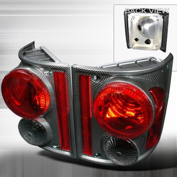 Custom Disco - Chevrolet C10 Custom Disco Carbon Fiber Taillights - LT-C1073CF-TM