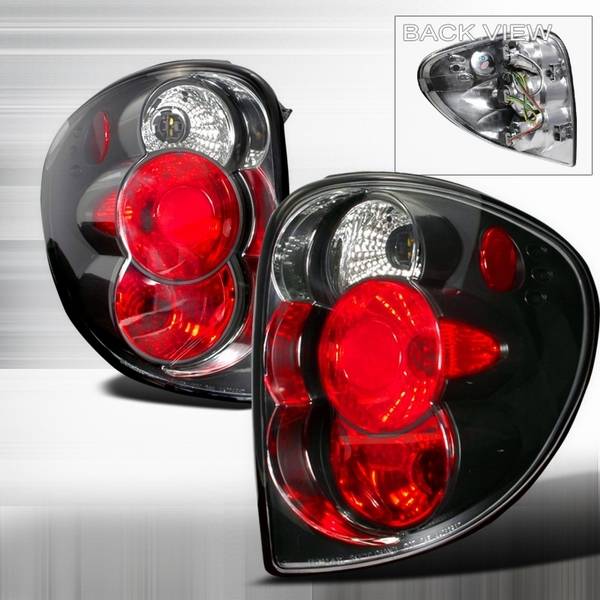 Custom Disco - Dodge Caravan Custom Disco Black Taillights - LT-CAR01JM-YD