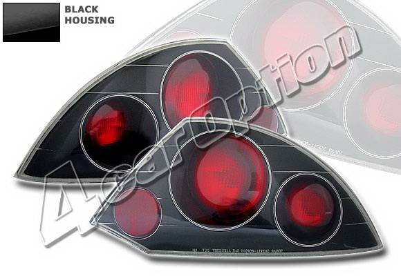 4 Car Option - Mitsubishi Eclipse 4 Car Option Altezza Taillights - Black - LT-ME00B-YD