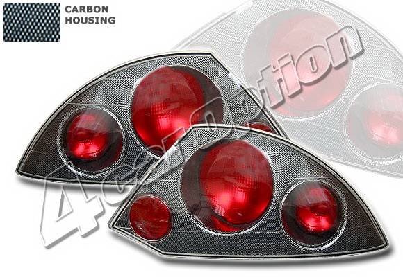 4 Car Option - Mitsubishi Eclipse 4 Car Option Altezza Taillights - Carbon Fiber Style - LT-ME00F-YD