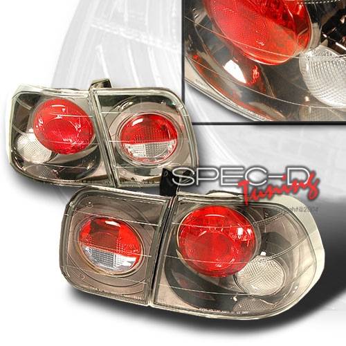 Custom Disco - Honda Civic 4DR Custom Disco Gunmetal Taillights - LT-CV964G-YD