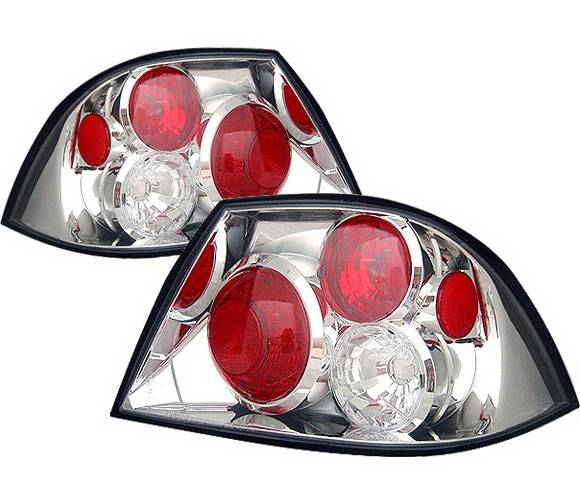 4 Car Option - Mitsubishi Lancer 4 Car Option Altezza Taillights - Chrome - LT-ML03A-YD