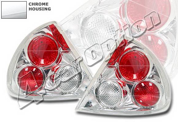 4 Car Option - Mitsubishi Mirage 4 Car Option Altezza Taillights - Chrome - LT-MM97A-YD