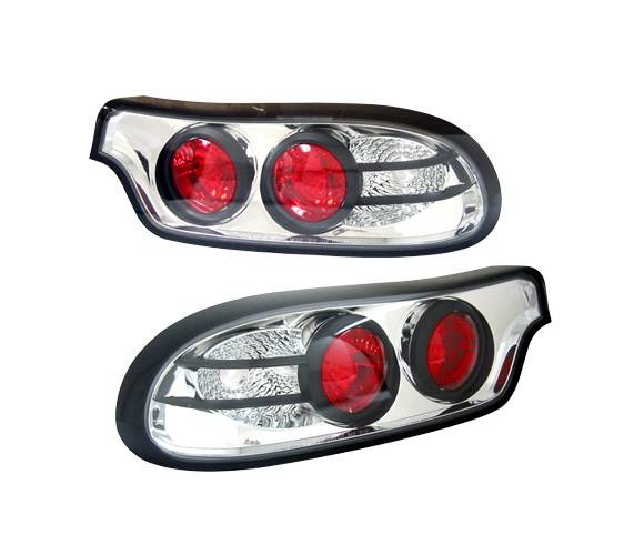 4 Car Option - Mazda RX-7 4 Car Option Altezza Taillights - Chrome - 3PC - LT-MRX7A-YD