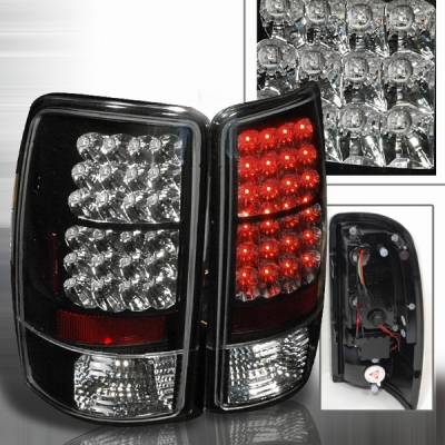 Custom Disco - Chevrolet Tahoe Custom Disco Black LED Taillights - LT-DEN00JMLED-YD