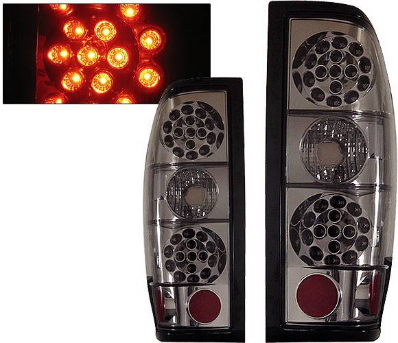 4 Car Option - Nissan Frontier 4 Car Option LED Taillights - Smoke - LT-NF98LEDSM-KS