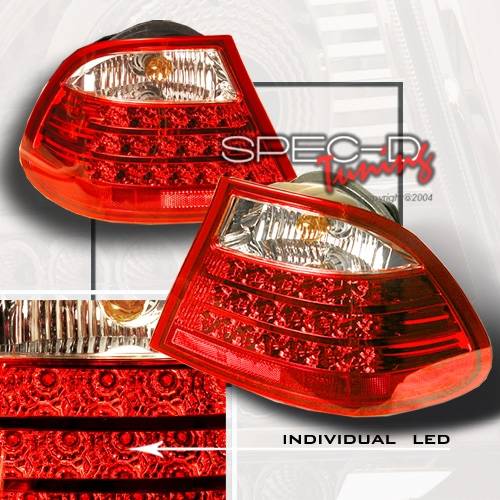Custom Disco - BMW 3 Series Custom Disco Red LED Taillights - LT-E46992RLED