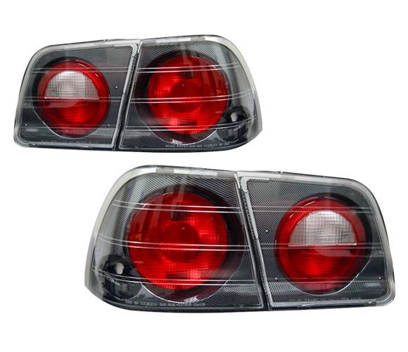 4 Car Option - Nissan Maxima 4 Car Option Altezza Taillights - Carbon Fiber Style - LT-NM95F-YD