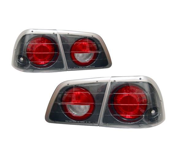 4 Car Option - Nissan Maxima 4 Car Option Altezza Taillights - Carbon Fiber Style - LT-NM97F-YD