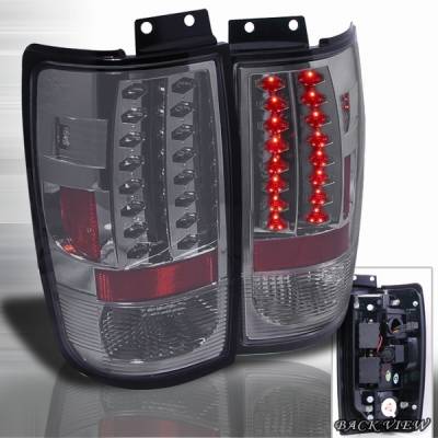 Custom Disco - Ford Expedition Custom Disco Smoke LED Taillights - LT-EPED97GLED-YD