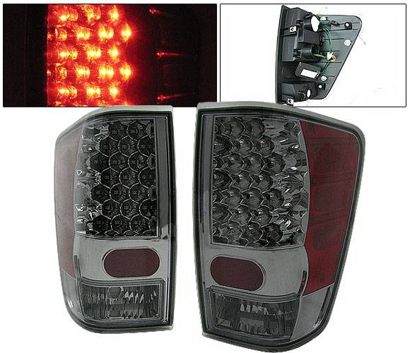 4 Car Option - Nissan Titan 4 Car Option LED Taillights - Smoke - LT-NTIT04LEDSM-KS