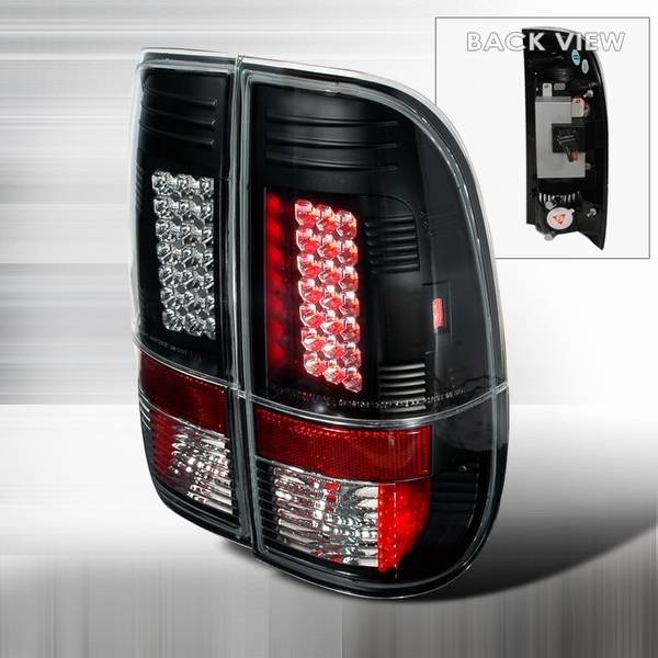 Custom Disco - Ford F150 Custom Disco Black LED Taillights - LT-F15097JMLED
