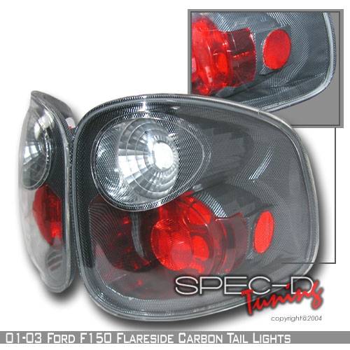 Custom Disco - Ford F150 Custom Disco Black Taillights - LT-F150F01CF-YD
