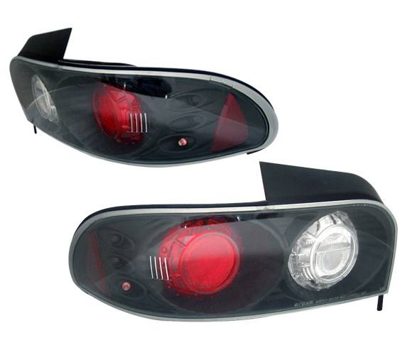 4 Car Option - Subaru Impreza 4 Car Option Altezza Taillights - Black - LT-SI93JB-3