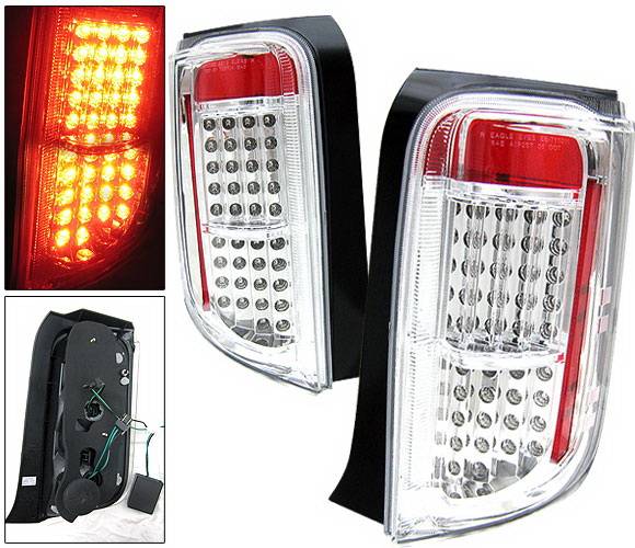 4 Car Option - Scion xB 4 Car Option LED Taillights - Clear - LT-SXB03LEDC-KS