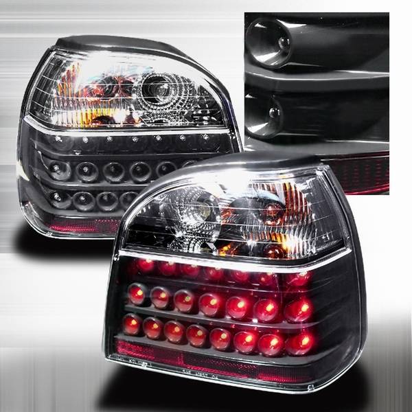 Custom Disco - Volkswagen Golf Custom Disco Black LED Taillights - LT-GLF93JMLED