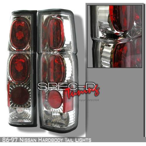 Custom Disco - Nissan Pickup Custom Disco Chrome Taillights - LT-HAR86-YD