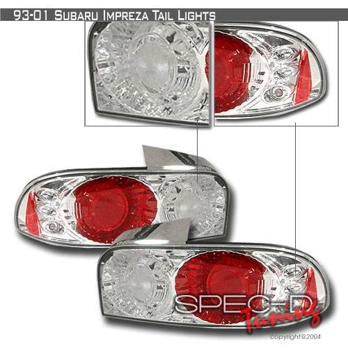 Custom Disco - Subaru Impreza Custom Disco Chrome Taillights - LT-IMP93-YD