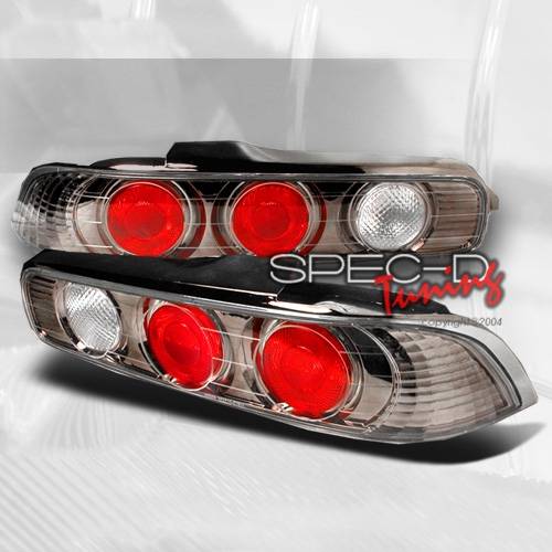 Custom Disco - Acura Integra 2DR Custom Disco Gunmetal Taillights - LT-INT942G-YD