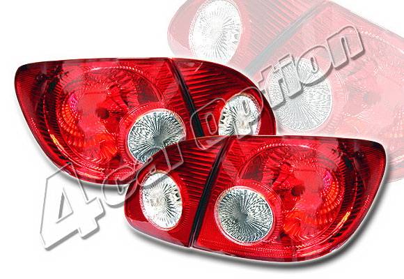 4 Car Option - Toyota Corolla 4 Car Option Altezza Taillights - Red - LT-TCL03R-KS