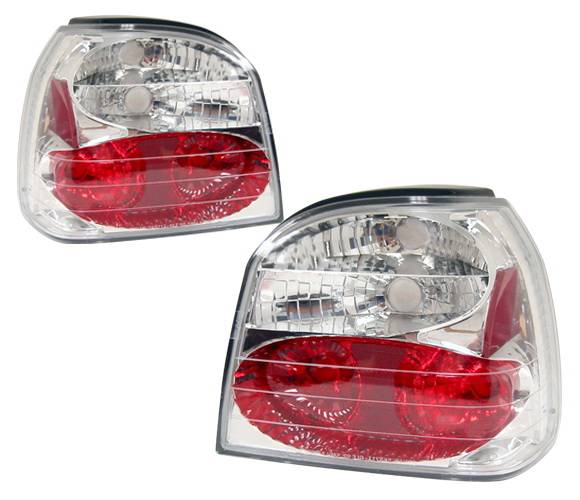 4 Car Option - Volkswagen Golf 4 Car Option Altezza Taillights - Chrome - LT-VG92A-YD