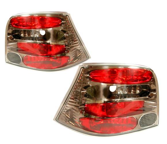 4 Car Option - Volkswagen Golf 4 Car Option Altezza Taillights - Gunmetal - LT-VG99G-YD