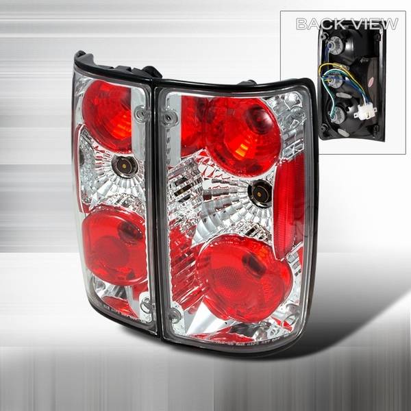 Custom Disco - Toyota Pickup Custom Disco Chrome Taillights - LT-PIK89-YD