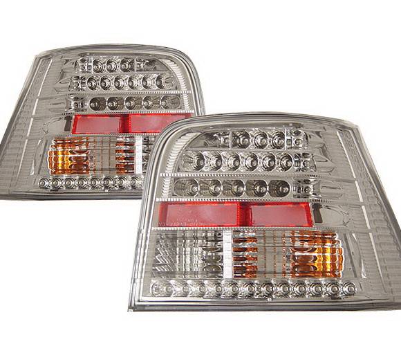 4 Car Option - Volkswagen Golf 4 Car Option LED Taillights - Chrome - LT-VG99LEDC-KS