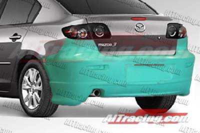 AIT Racing - Mazda 3 4DR AIT Racing KS Style Rear Bumper - M302HIKENRB4