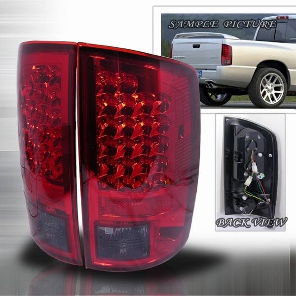 Custom Disco - Dodge Ram Custom Disco Red & Smoke Euro LED Taillights - LT-RAM02RGLED-YD