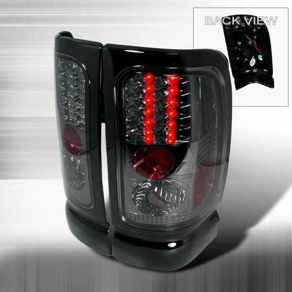 Custom Disco - Dodge Ram Custom Disco Smoke LED Taillights - LT-RAM94GLED-YD