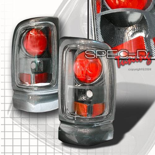Custom Disco - Dodge Ram Custom Disco Carbon Fiber Taillights - LT-RAM96CF-YD