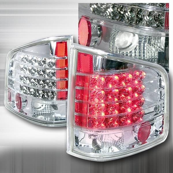 Custom Disco - Chevrolet S10 Custom Disco Clear & Chrome LED Taillights - LT-S1094CLED-KS
