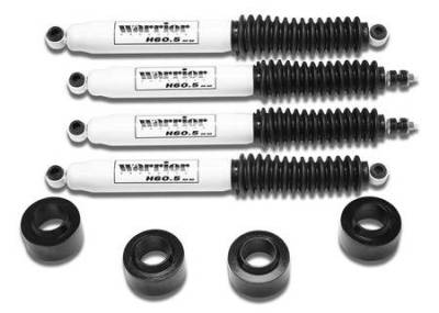 Warrior - Jeep Wrangler Warrior Front Spacer Lift Kit with Shocks - 2 Inch - 30820