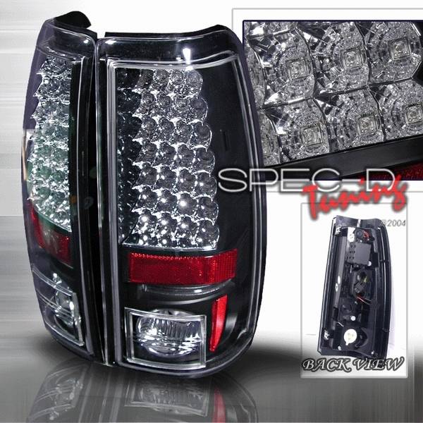 Custom Disco - Chevrolet Silverado Custom Disco Black Euro LED Taillights - LT-SIV03JMLED-YD