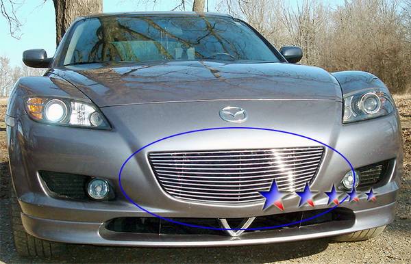 APS - Mazda RX-8 APS Billet Grille - Upper - Aluminum - M66281A
