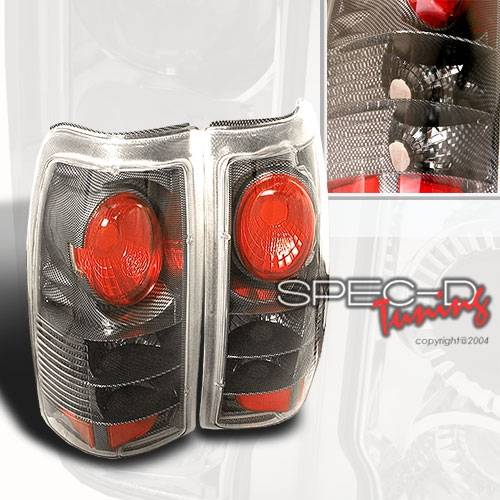Custom Disco - Chevrolet Silverado Custom Disco Carbon Fiber Taillights - LT-SIV99CF-YD