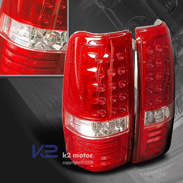 Custom Disco - Chevrolet Silverado Custom Disco Red LED Taillights - LT-SIV99RLED