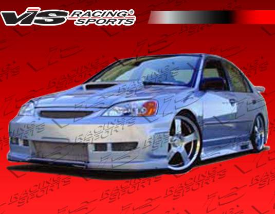 VIS Racing - Honda Civic 4DR VIS Racing Z1 boxer Side Skirts - 01HDCVC4DZ1-004