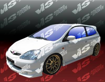 VIS Racing. - Honda Civic HB VIS Racing Techno R Side Skirts - 02HDCVCHBTNR-004