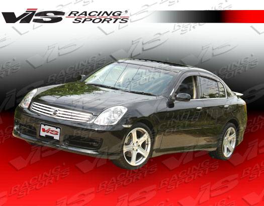 VIS Racing - Infiniti G35 4DR VIS Racing Techno R Side Skirts - 03ING354DTNR-004