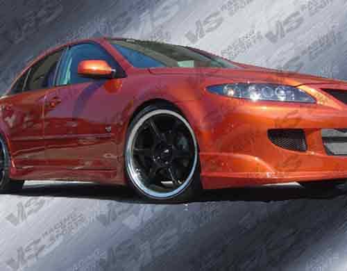 VIS Racing - Mazda 6 VIS Racing Fuzion Side Skirts - 03MZ64DFUZ-004