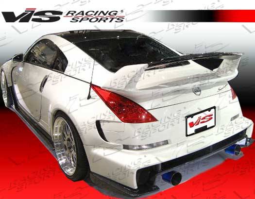 VIS Racing - Nissan 350Z VIS Racing AMS Widebody Side Skirts - 03NS3502DAMSWB-004
